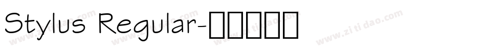Stylus Regular字体转换